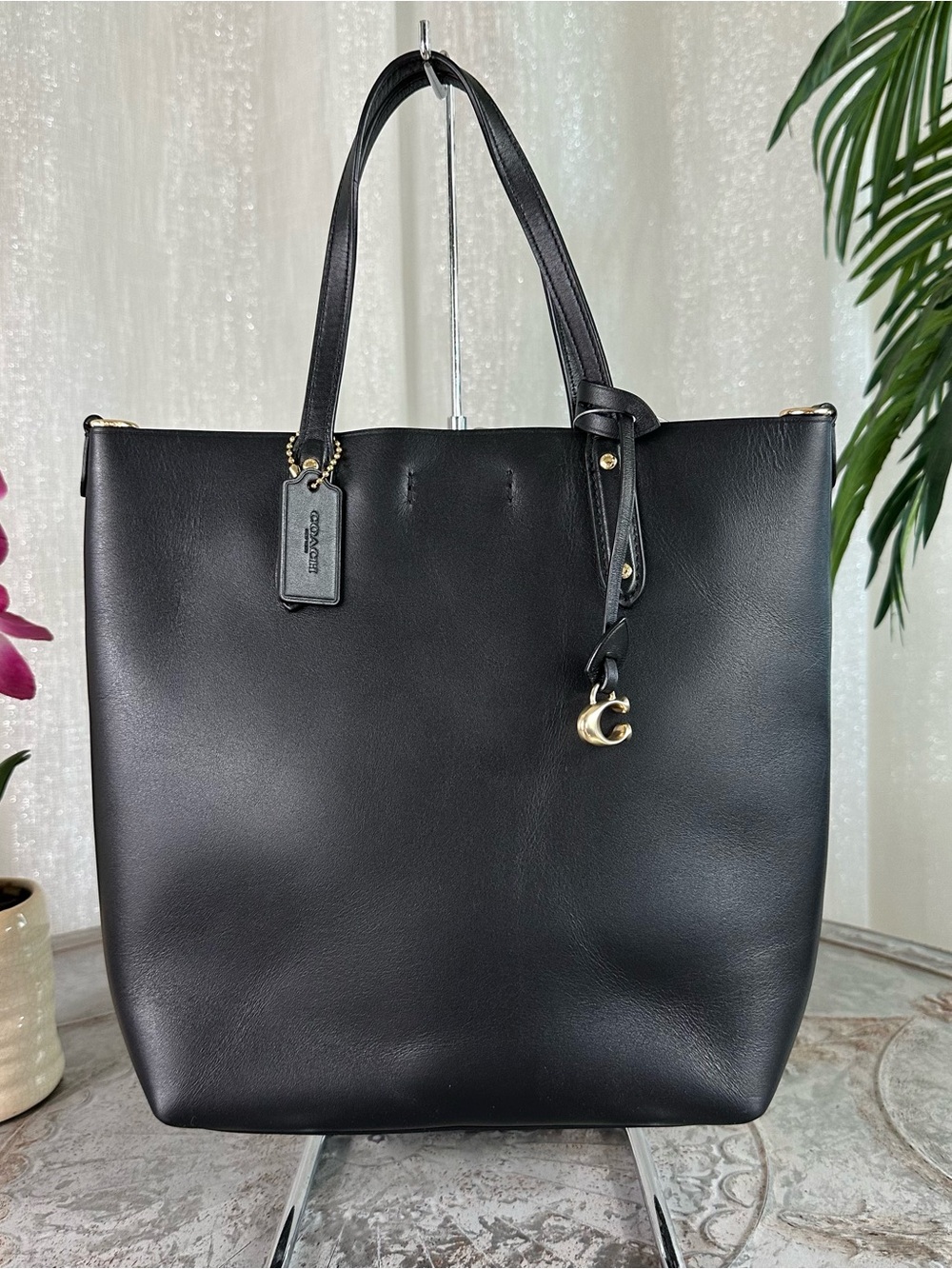 Coach Central Shopper Tote Black/gold 78217 GDBLK MSRP $250.00